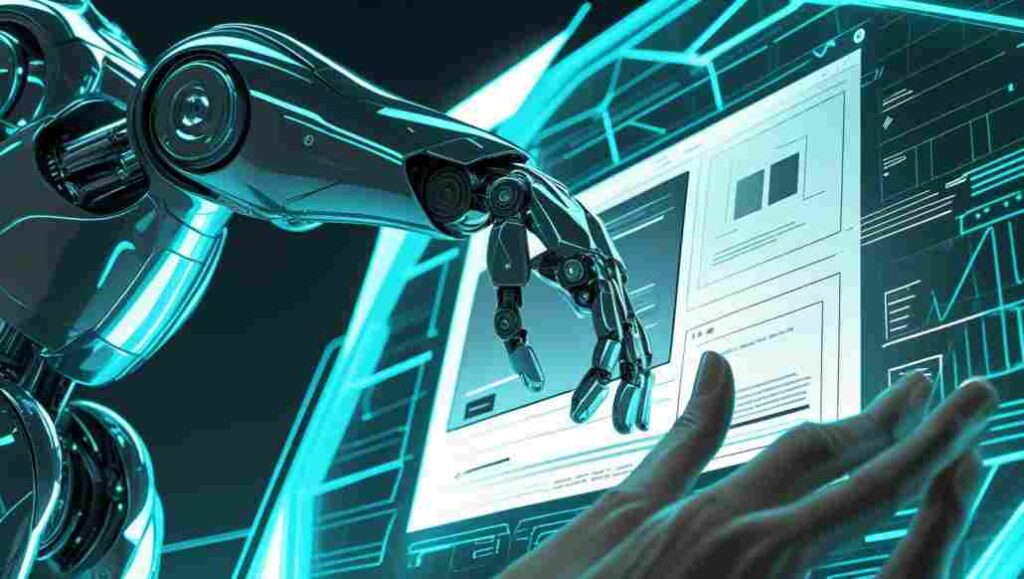 “Human and AI collaboratively building a WordPress website in 2025.”